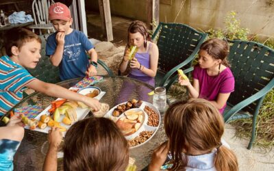 Kids eagerly eat healthy when you only offer them healthy options.